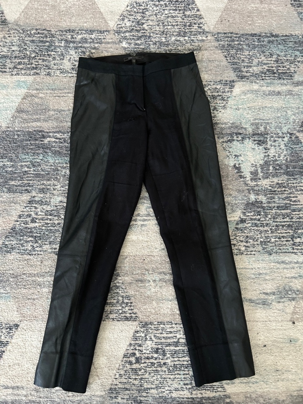 BCBGMaxAzria Black High-Waist Trousers